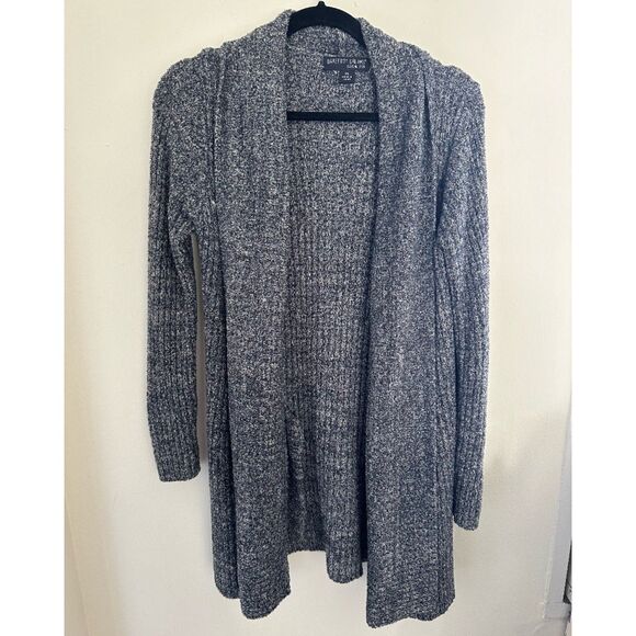 Barefoot Dreams CozyChic Lite Montecito Cardigan in Indigo Stone - Picture 3 of 7